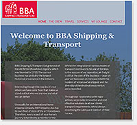 BBA Shipping & Transport website