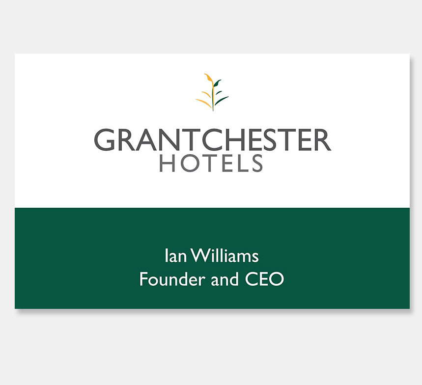 Grantchester Hotels logo and stationery design
